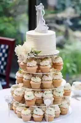 Cupcake And Cake Stand 6 5 Or 4 Tier Large Cupcake Tower Display Round Cupcake • $120