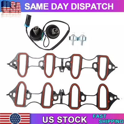 5PCS Knock Sensor Harness Intake Manifold Gasket Kit Set For Silverado Sierra • $36.79