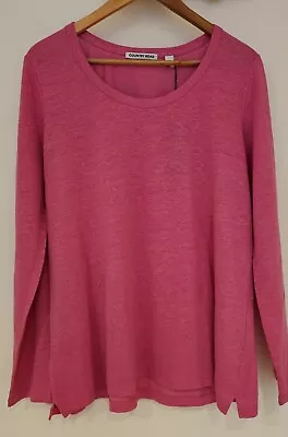 Country Road Long Sleeve Top Pink Xl NWT • $39