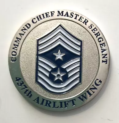 USAF 437th Airlift Wing Command Chief Master Sergeant Challenge Coin 1 3/4  • $12.97