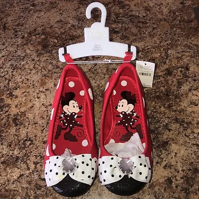 NWT DISNEY Red/White/Black Slip-on Shoes: Minnie Mouse Size 11 • $5