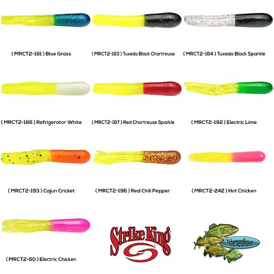Strike King Panfish Mr. Crappie Tube Choose Any 10 Colors MRCT2 Fishing Lures • $6.99