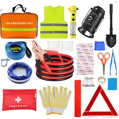 89PCS Auto Emergency Kit Set Car Tool Bag Vehicle With First Aid Kit Roadside • $56.99