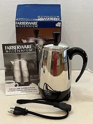 Farberware Millennium Superfast Automatic 2-8 Cup Electric SS Percolator FCP280 • $44.99