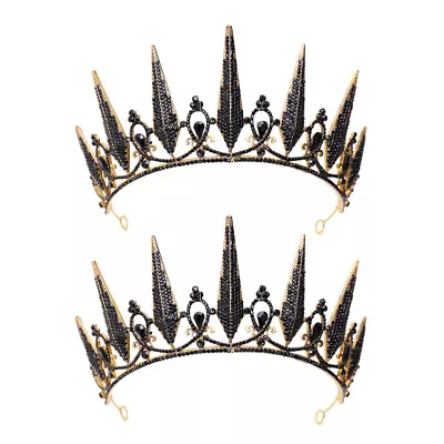  2 Pcs Vintage Hair Accessories Wedding Headband Tiara Crown • $22.97