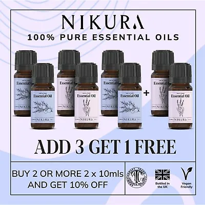 Nikura | Essential Oils 20ml 100% Pure & Natural (Aromatherapy) - Multi Listing • £5.99