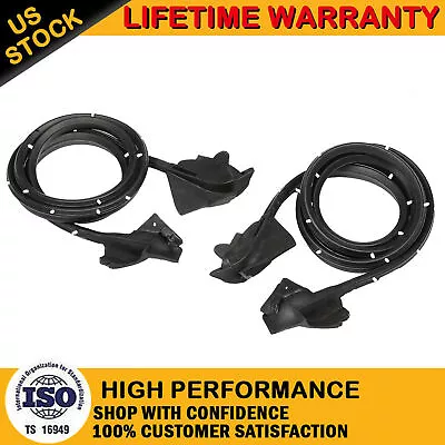 Rubber Left & Right Door Weatherstrip Seals Pair For 70-81 Camaro Firebird Trans • $54.99