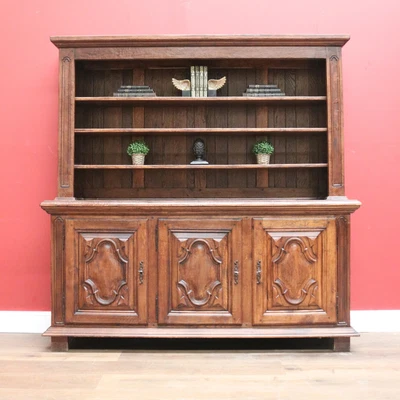 $1995 • Buy Antique French Oak Country Farmhouse Kitchen Dresser Kitchen Cabinet Sideboar