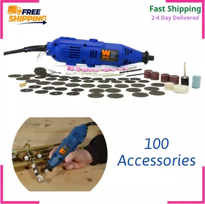 100-Piece WEN 2307 Variable Speed Rotary Tool Kit Dremel Rotary Grinder Cutter • $16.85