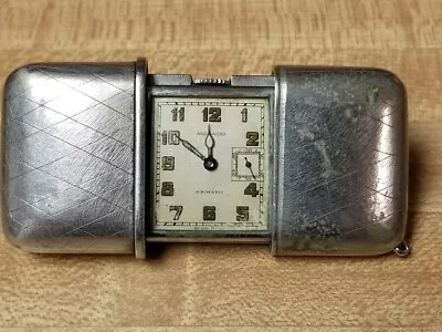 Vintage Movado Ermeto Travel/Purse Watch Stainless Or Silver? • $400