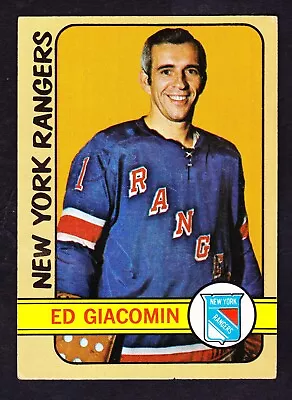 1972-73 Topps #165 Ed Giacomin Rangers • $7