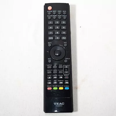 TEAC 0118020315 TV Remote Control - Genuine - Tested! (Missing Battery Cover) • $14.95