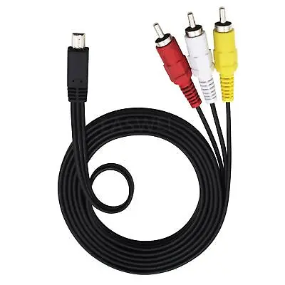 Mini USB To 3 RCA AV Audio Video Cable For Canon A3400 IS A3500 IS A4000 IS A810 • $3.50