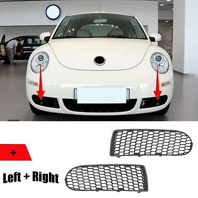 Fit For 2006-2010 VW Beetle Front Bumper Grill Fog Lamp Grille Honeycomb No Hole • $38.59