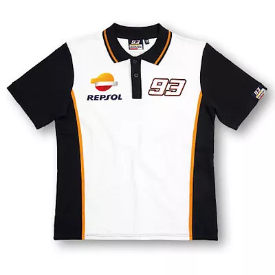 New Official Marc Marquez 93 Repsol Honda Polo Shirt -  16 18501 • £39.99