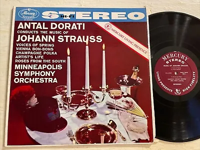 Antal Dorati / Johann Strauss MSO LP Mercury Living Presence Stereo + Inner M-!! • $50.39