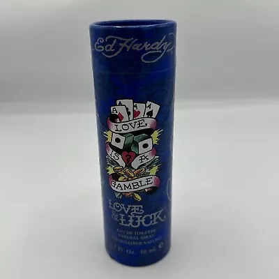 Love Is A Gamble Love & Luck By Ed Hardy Eau De Toilette Spray 1.7 Oz NEW IN BOX • $10