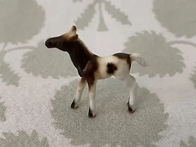 Vintage Porcelain Ceramic Pinto Horse Foal Miniature Figurine Figure • $9.99