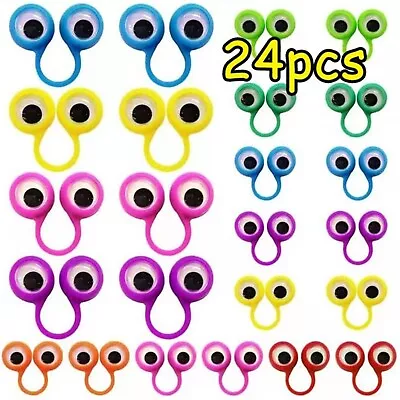 24Pcs Eye Finger Puppets Eye Finger Puppets Wiggly Eyeball Finger Puppet Ring .. • $5.22