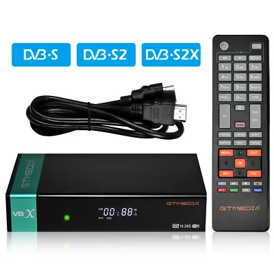 $36.99 • Buy US Digital Sat Decoder GTMEDIA V8X DVB-S2 Satellite Receiver Clear TV Tuner DLNA