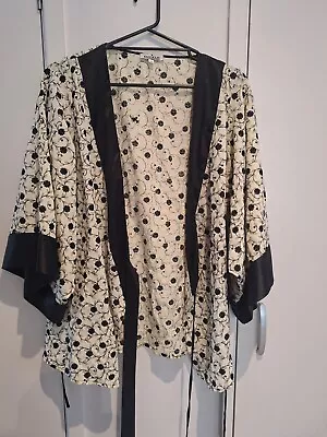 Ladies Jacket Kamikaze Sz 12 Kimono Style Embroidered Cute Exc Cond • $10