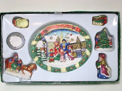 Vintage Christmas Theme Miniature Tea Set • $13.49