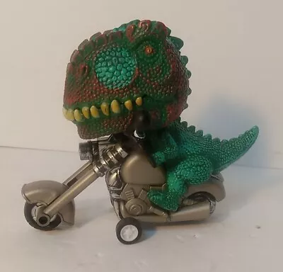 Schylling Dinosaur Riding Motorcycle  Dinosaur Toy Push Bike Tyrannosaurus Rex • $7.47