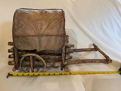 $38 • Buy Handmade Rustic Covered Wagon Decoration Wood