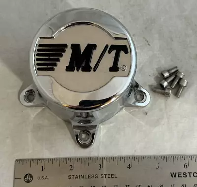 M/T MT Mickey Thompson Chrome Wheel Rim Hub Cover Center Cap 89-9564CMT2 • $45