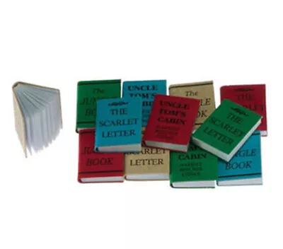 Dollhouse Miniature 1:12 Scale Set Of Twelve Bound Books • $6.99