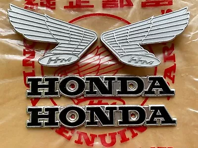 Honda Cb250 K2 Cb350 K2 Emblem Fuel Tank Set Metal Reproduce Not Genuine • $49