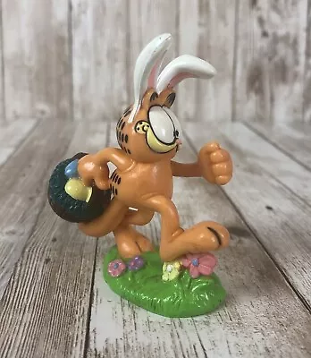 Vintage PAWS Garfield PVC Easter Figure Easter Egg Hunt Basket Bunny Ears • $9.99