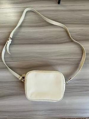 J Crew Leather Crossbody Bag Off-white • $20