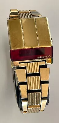 Vintage Bulova Computron Led Watch 1976 All Original Admiral USA 10KT RGP • $147.79