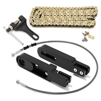 For Kawasaki ZX10R Ninja 04-05 08-10 Swingarm Extension Brake Line Chain Remover • $299.88