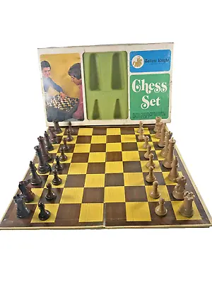Vintage Gallant Knight Chessmen Of Champions Chess Set In Staunton Design • $25.34