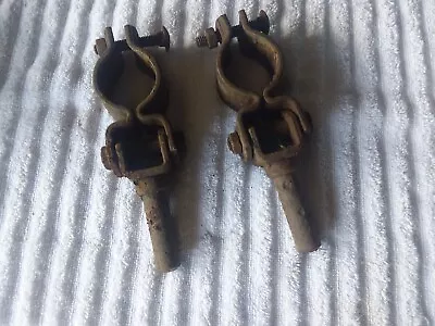 Vintage Row Boat Par Clamp Style Holders Lock Swivel Old Wooden • $37.50