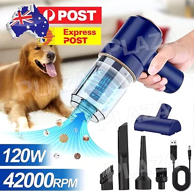 42000RPM Handheld Cordless Vacuum Cleaner Home Car Office Mini Duster Blower AU • $20.95