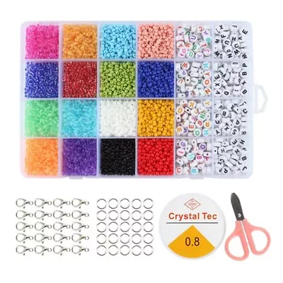 8500 PCs Clay Beads Alphabet Spacer DIY Set Bracelets Necklace Jewelry Making AU • $19.99