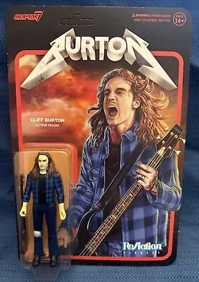 Cliff Burton Figure Super7 Metallica Bass Player Flannel Shirt #3 - IN HAND • $25