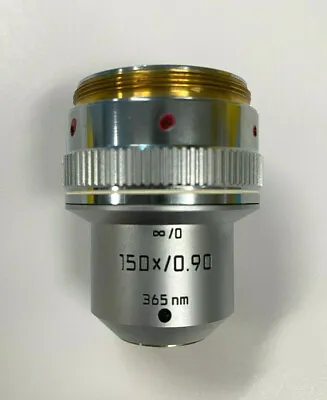 [90-Day Warranty] Leica 150x / 0.90 ∞/0 Microscope Objective Lens 365nm (767005) • $1850