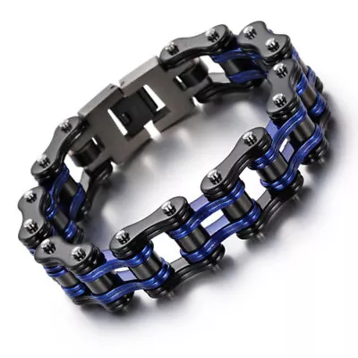 Men Charm Chain Bracelets Bangles Punk Biker Bicycle Motorcycle Link Bracelets • $12.03