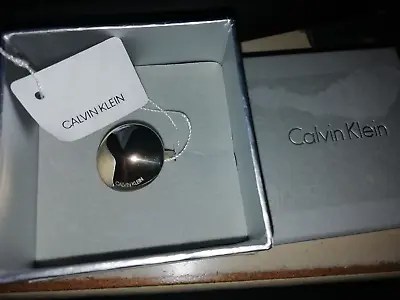 CALVIN KLEIN GOLD TONE SPINNER RING BOXED SIZE N NEW IN BOX Rrp£75 • £20