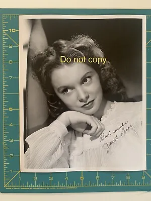 Janet Leigh - Autographed 1947 8x10 Portrait By Iconic Clarence Bull #5233 RARE! • $125