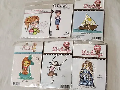 #7- Clear Stamp Sets Lot People Girls  CC Designs Little Darlings More • $9.99