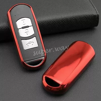 $18.61 • Buy For Mazda 2 3 6 CX3 CX5 CX9 MX5 Toyota Yaris Key Fob Cover Case Holder Red