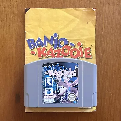Banjo-kazooie (g) Nintendo 64 N64 Cartridge Includes Manual Pal Oz Seller • $34.99