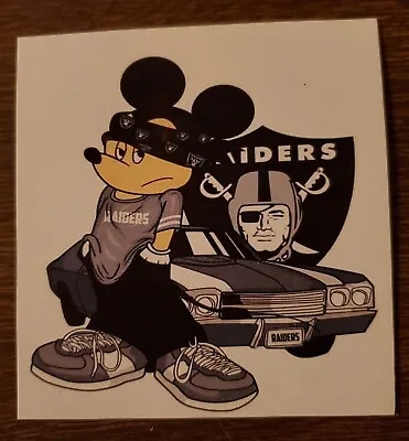 Mickey Mouse Oakland Raiders Refrigerator Magnet • $3.50