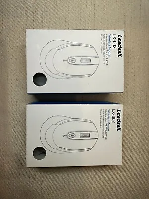 NEW (2 Pack LOT) LEADSAIL LX-002 Wireless OPTICAL Computer MOUSE • $10.99