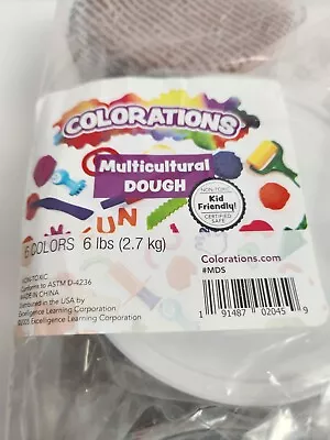 Colorations Multicultural Colored Dough 6 Colors 6 Lbs. Non-Toxic Kid Friendly • $27.94